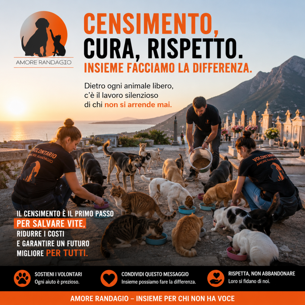 volontari che curano i randagi