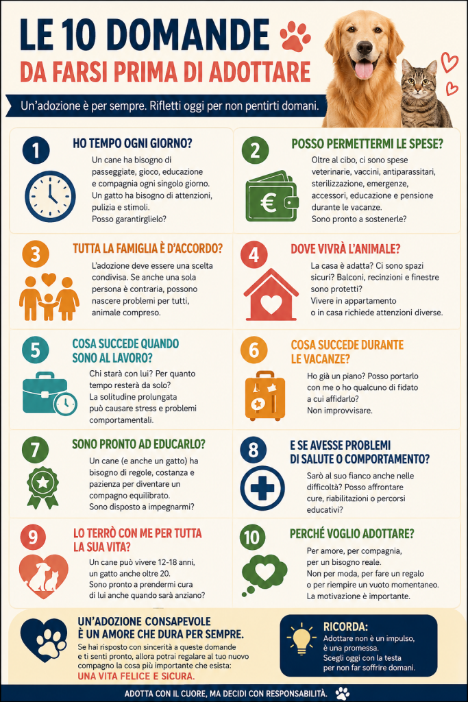 le 10 domande da porsi per un'adozione responsabile
