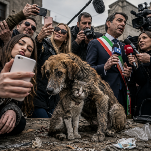 Animali sofferenti e persone poco serie che sfruttano la loro sofferenza per motivi personali